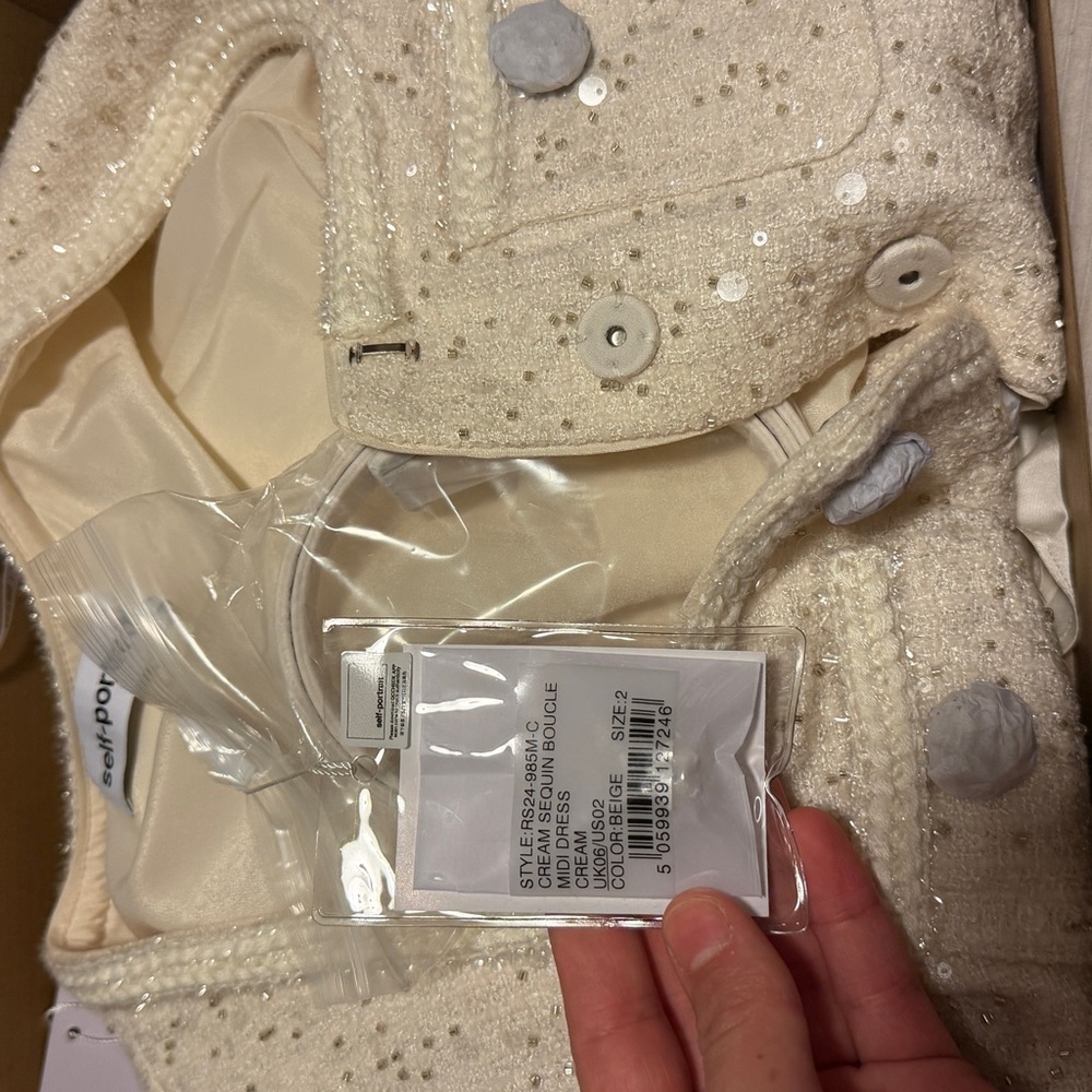 Self-Portrait Cream Skirt set - Picture 4 of 6